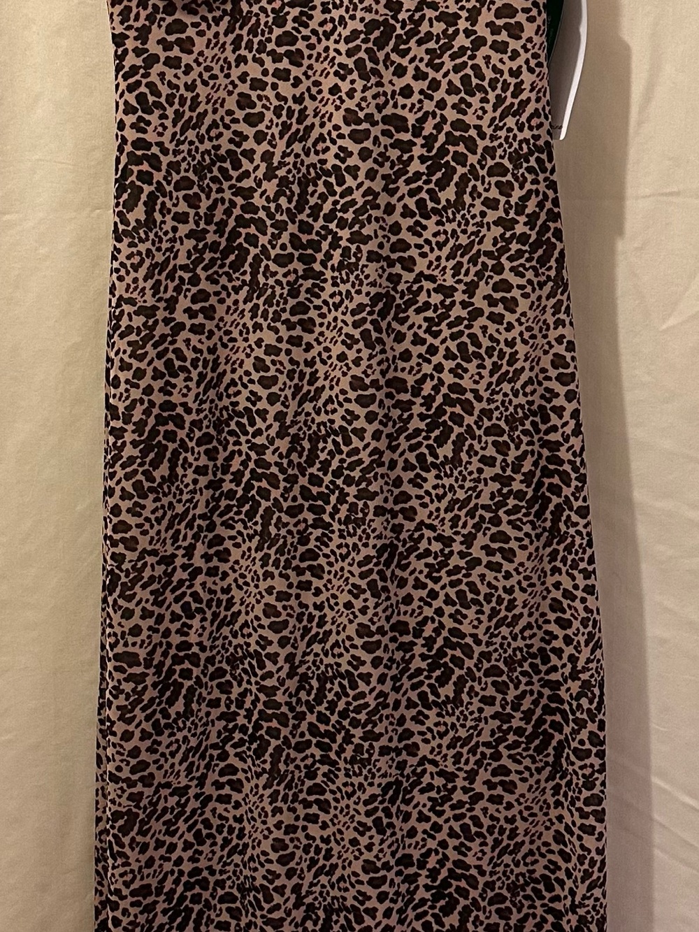 Leopard Print Maxi Dress in Brown and Black